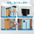 HIROMORI HR001 宅配ボックス 扉の開閉、施錠、荷物の出し入れ方法